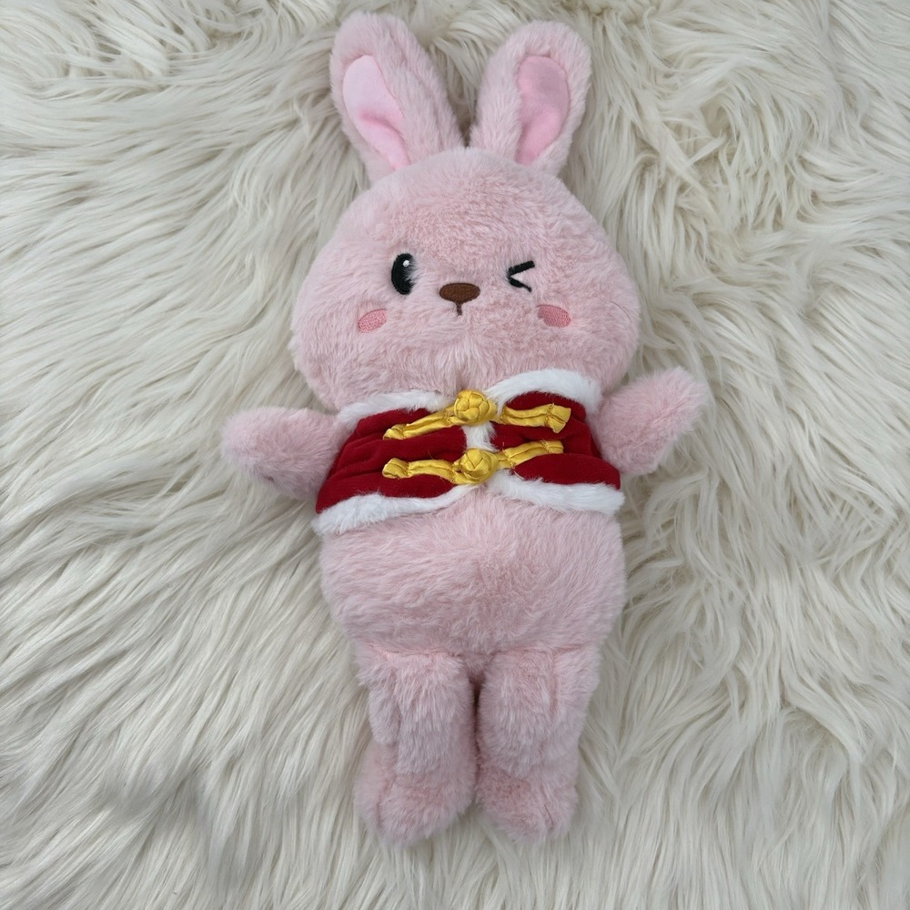 18" Pink Marching Band Bunny Rabbit Winking‎  Plush Stuffed Animal